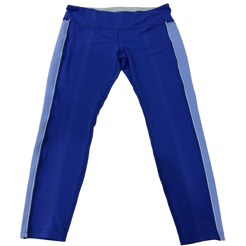 Brooks Greenlight Capri Legging Deep Lapis Ocean Colorblock Running Crop XL